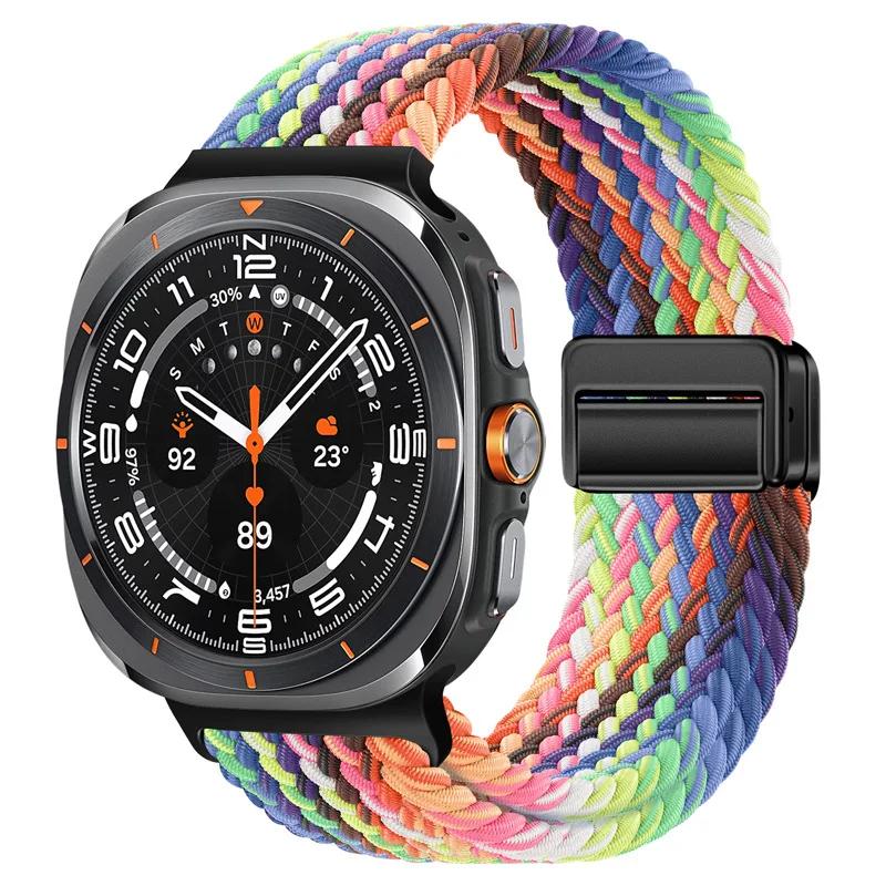 Magnetic Strap For Samsung Galaxy Watch Ultra 47mm Correa Nylon Loop Bracelet For Samsung Galaxy Watch Ultra Band Accessories