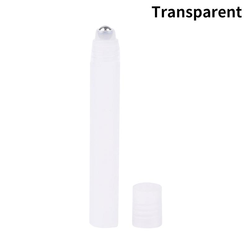 10Ml Empty Perfume Roll Roller Ball Bottle On Plastic Stainless Steel Liquids Oil Container Refillable Bottles Holders