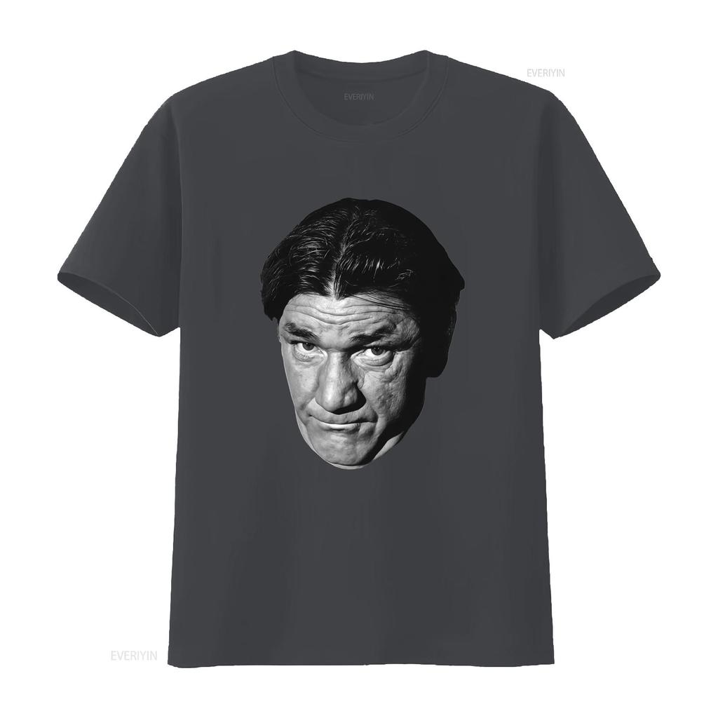 Vintage Black White Funny Classic Comedy Actor Portrait Print Casual T Shirt Vintage Washed Graphic Stretched Streetwear