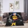 Coralines Plush Blanket Children cartoons Flannel Throw Blanket For Home Decor Super Warm Custom Quality Bedspread Gift Idea