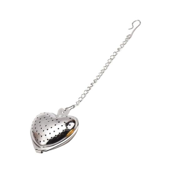 Tea Strainer Heart Shape Rust-free 304 Stainless Steel Rapid-penetration Tea Infuser for Mug