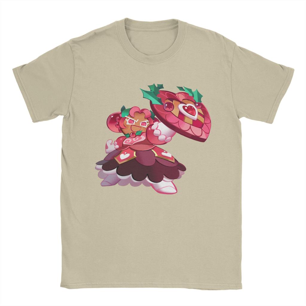 Cookies Run Kingdom TShirt Unisex Hollyberry Cookie Casual Cotton Tee Shirt Crew Neck Short Sleeve T Shirt Summer Clothing