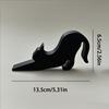 Funny 3D Printing Decorative Animal Door Stop Non-slip Anti-collision Door Stopper Black Door Bumper for Home&Office