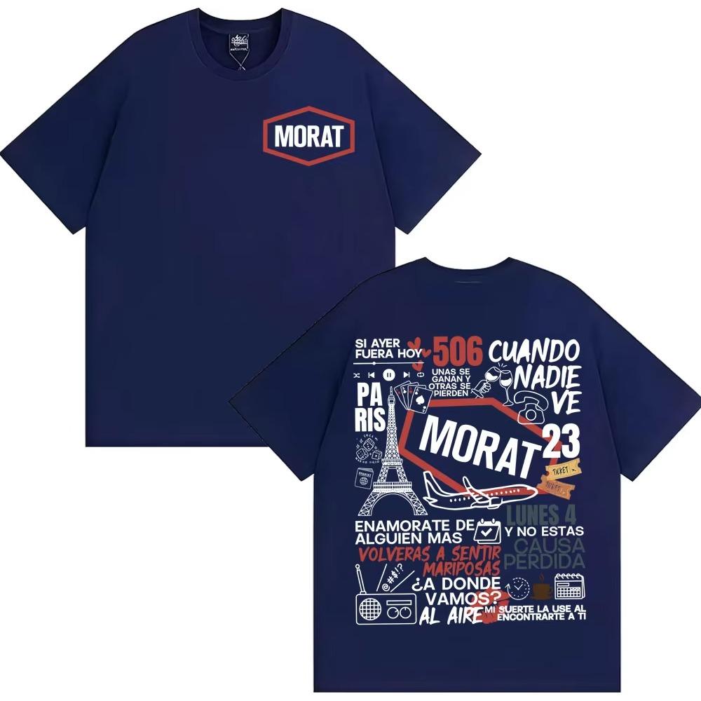 

2025 Rock Band Morat Album Mens Summer Cotton Tshirt Fashion Leisure High Street Hiphop Comfortable Short Sleeve Tshirt 4XL