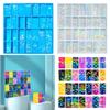 Multipurpose 28 Cavity Dominoes Mold For Epoxy And Clay Sturdy Silicone Materials for Jewelry and Cake Decorating