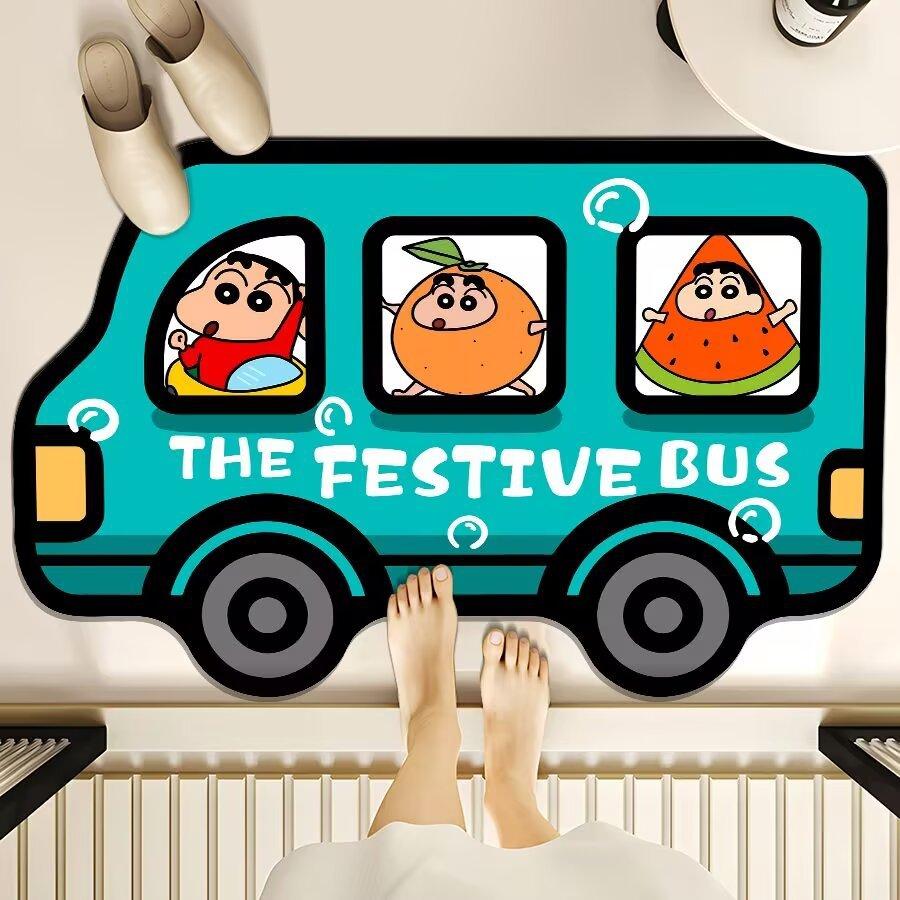 

Коврик для пола с рисунком диатомовой грязи, коврик для ванной комнаты, впитывающий коврик для ног, коврик для входной двери 50 * 80Cm