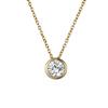 eManco Elegant Titanium Steel Diamond Clavicle Necklace for Women - Versatile, Non-Fading, Stainless Steel Pendant.