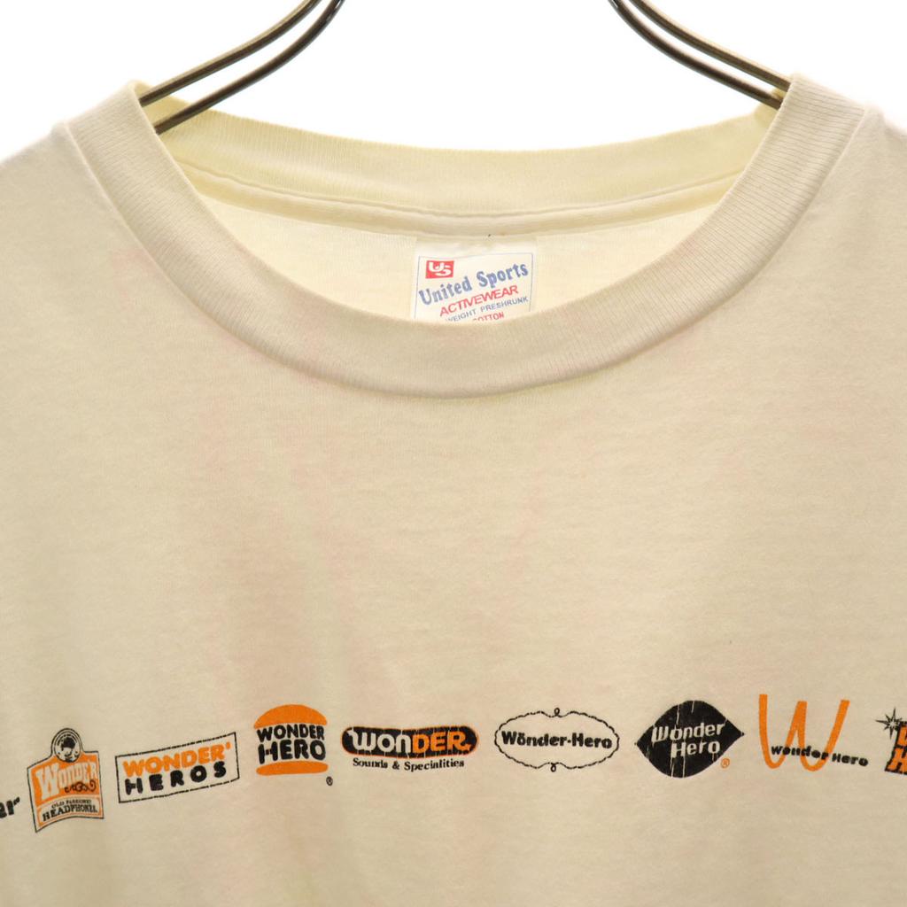 United Sports 90s Made In USA Old Short Sleeve T-shirt M White Men's Used