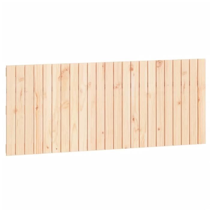 824843 vidaXL Wall-mounted Headboard 147x3x60 Cm Solid Pine Wood