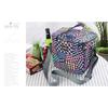 Elegant Green Leaf Pattern Oxford Lunch Bag Perfect For Travel And Picnics