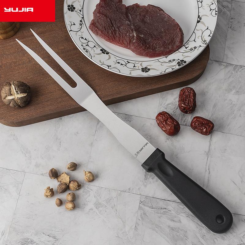 Edelstahl-Grillgabel für Schweinefleisch, tragbare Werkzeuge, Grillgabel für den Außenbereich