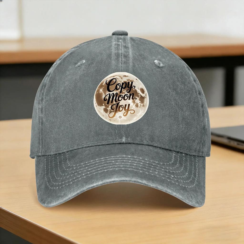 Washed Baseball Cap Copy Moon Joy Artemis II Spring Hip Hop Hats For Unisex Unisex Casual Outdoor Gym Sun Baseball Caps
