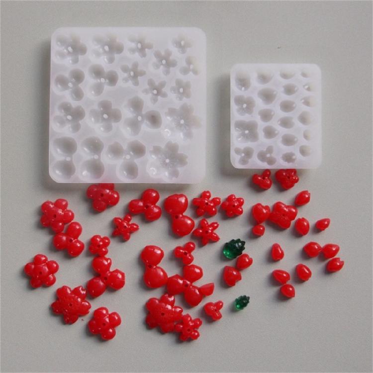 Detailed Floral Silicone Mould For Handcraft Necklace Charm Earring Designs