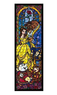 Tenyo [Made in Japan] 456-teiliges Buntglas-Puzzle der Gyutto-Serie Disney Die Schöne und das Biest Buntglas (18,5x55,5cm) DSG-456-732 mit