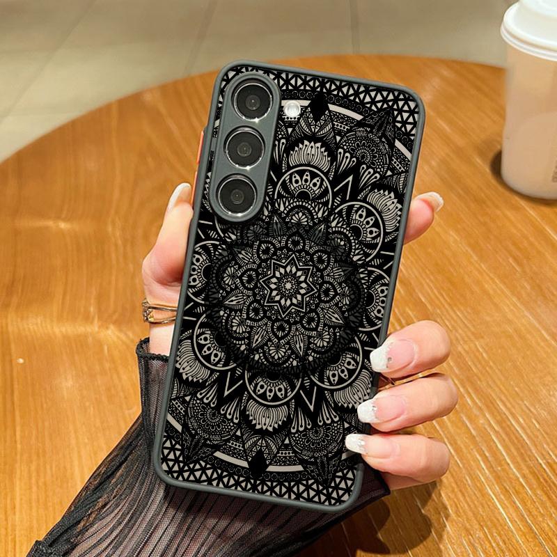 Rose Flower Pattern Magnetic Phone Case For Samsung Galaxy A57 A37 A17 A56 A36 A55 A35 A26 A16 A25 A15 5G A54 Acrylic Back Cover