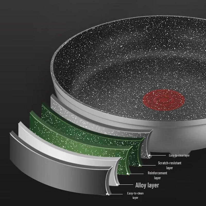 Supor Starry Stone Non-stick Frying Pan with Lid