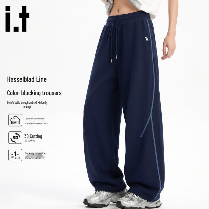 Fingercroxx Men's Lyocell Blend Straight-Leg Casual Pants