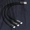 3 in 1 USB Cable, USB to 3x Type-C Connector Power Supply Cord Wire Quick Charging Charge Line Extension Cord