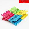 Windproof Plastic Clothes Clips 20 Pack Colorful Strong Grip for Outdoor Camping Laundry Clothes Drying Daily Use