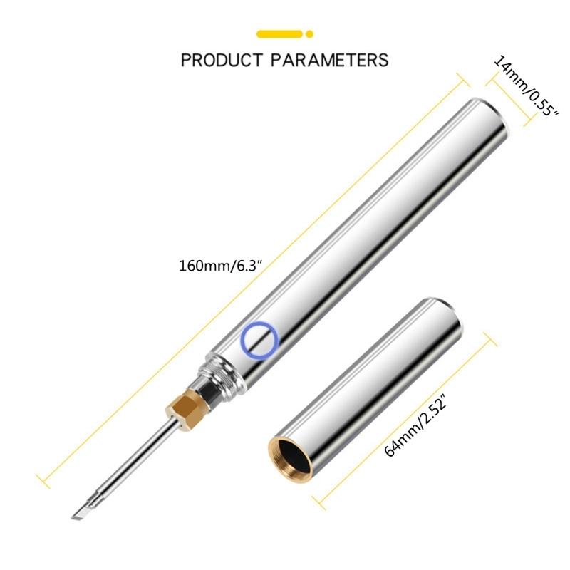 USB Soldering Iron Professional Electric Heating Tools Rework With Handle Rechargeable Welding Guns Repair Tools