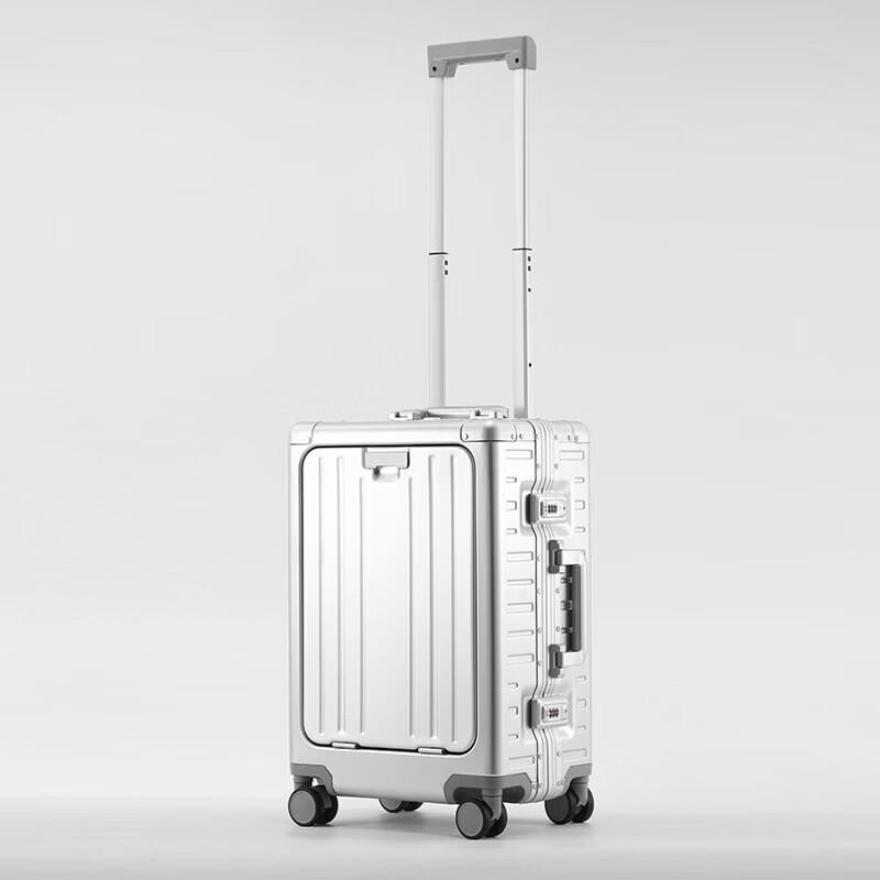 PACKAGE FASHION All-Aluminum Magnesium Alloy Front-Open Luggage