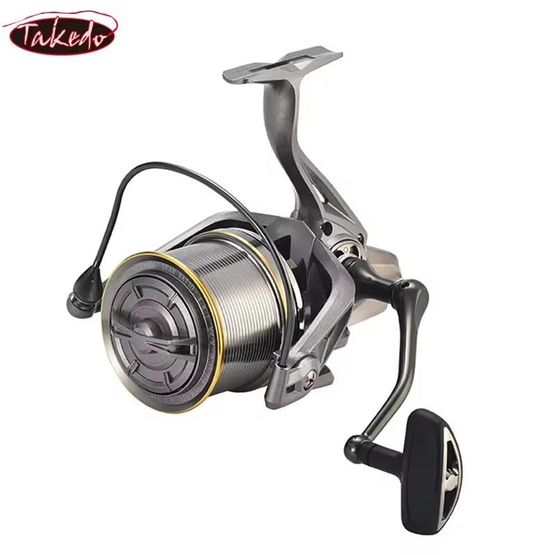 TAKEDO NGK  8000S - 14000S Carp Fishing Reels Deep Sea Surf Spinning Rod Reel Metal Spool Carp Fishing Saltwater Fish Reel 9000 Series