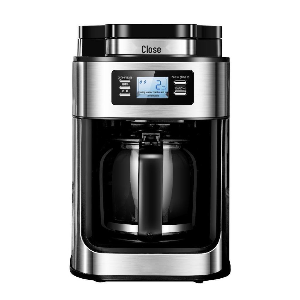 Automatic Cross-Border Coffee Maker: Fresh Ground, Compact, All-in-One Drip Coffee Pot for Home and Office
