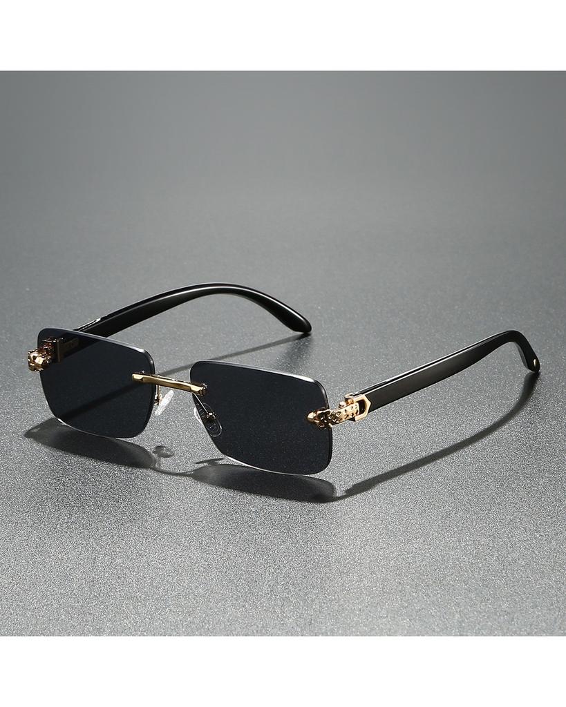 Vintage Rectangle Oval Sunglasses Women Men Metal Frame Clear Lens Glasses Eyewear