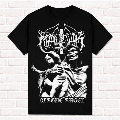 Marduk T-shirt Plague Angel 2004 Black Metal Metalheads Stijl Zomer Katoen Heren Dames Top Tee Streetwear Casual Trendy Los