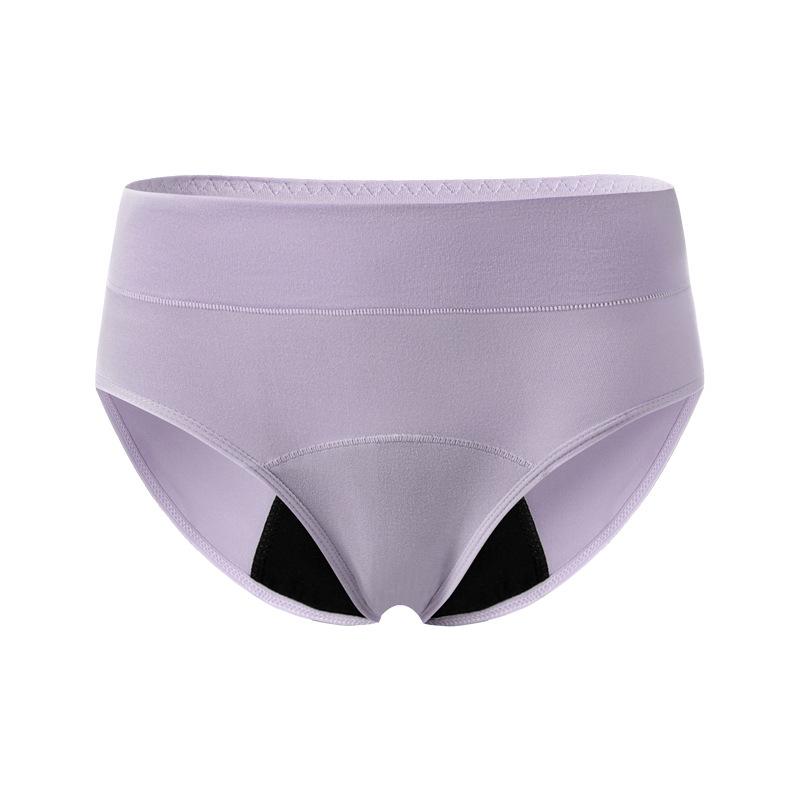 Mid-Waist Plus Size Breathable Period Panties with Absorbent Crotch