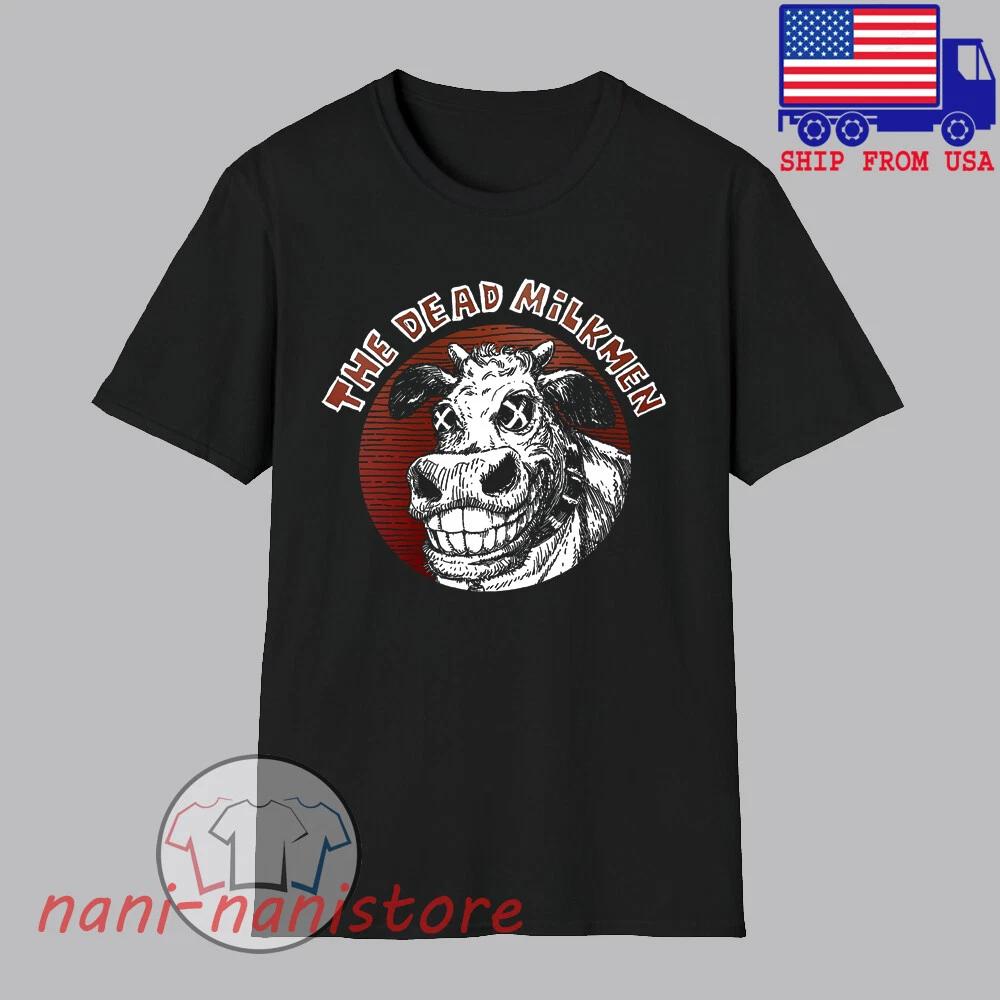 The Dead Milkmen Cow Men s Black Size S-5XL. 3XL