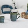 300 Ml Ceramic Mug Green Vintage Style