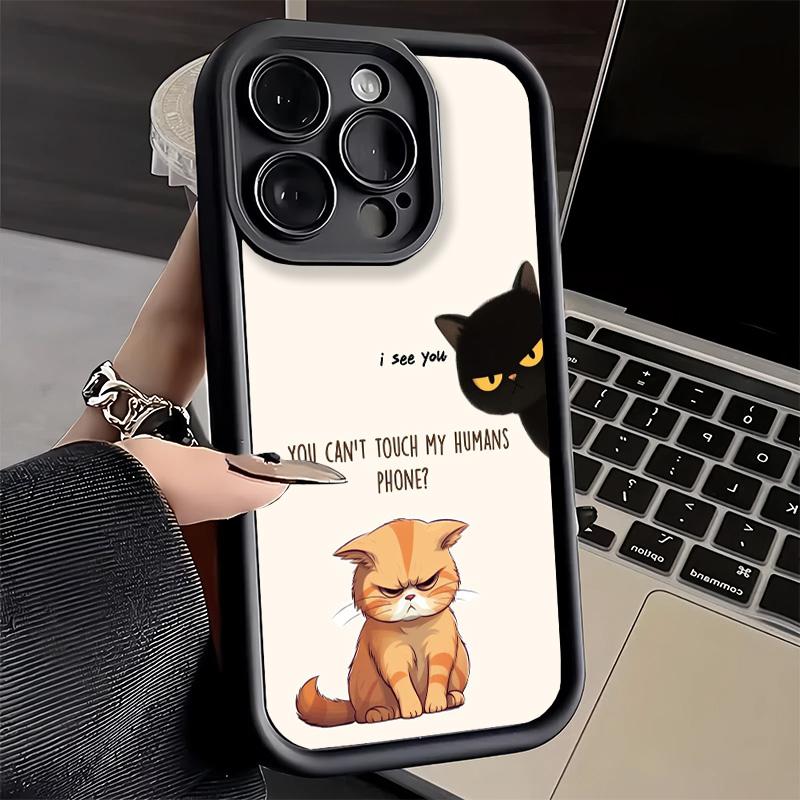 Phone Case for iPhone 17 Air 16E 15 16 Pro Max Funny Dont Touch My CallPhone Cover 14 Plus 13 12 Mini Soft Shell Silicone Fundas