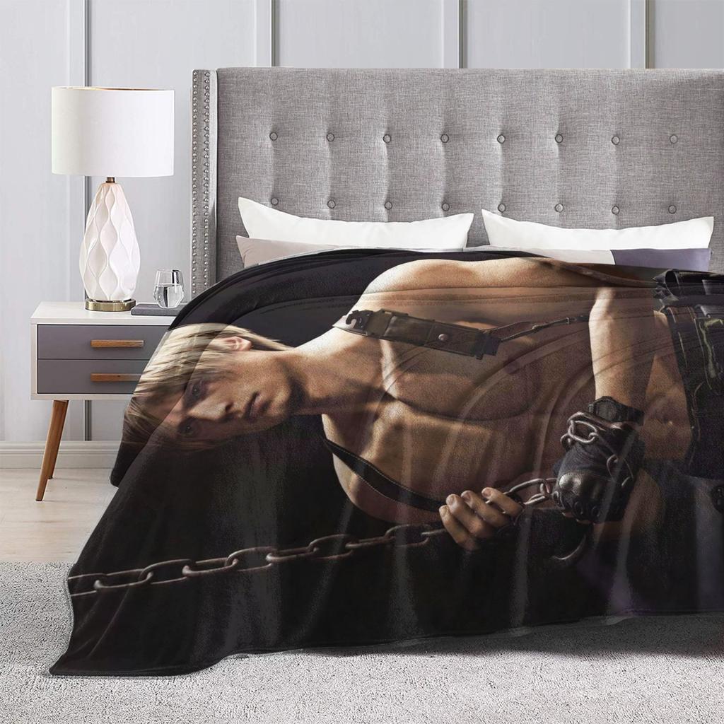 Leon Keneddy Residents Evils Blanket Cozy Soft Throw Blankets for Bed 50x60 Inch Multiple Sizes Quilt