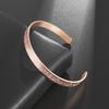 Stainless Steel Ayatul Kursi Cuff Bracelet Islamic Muslim Arabic Scripture Open Bracelet for Women Eid Jewelry Gifts