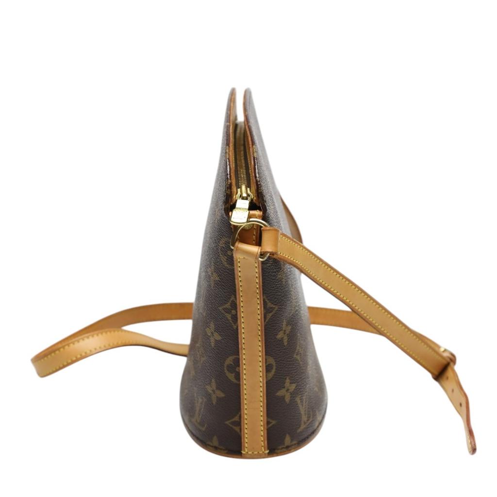 Louis Vuitton Monogram Drouot Shoulder Bag Monogram Canvas Brown Women M51290 Used