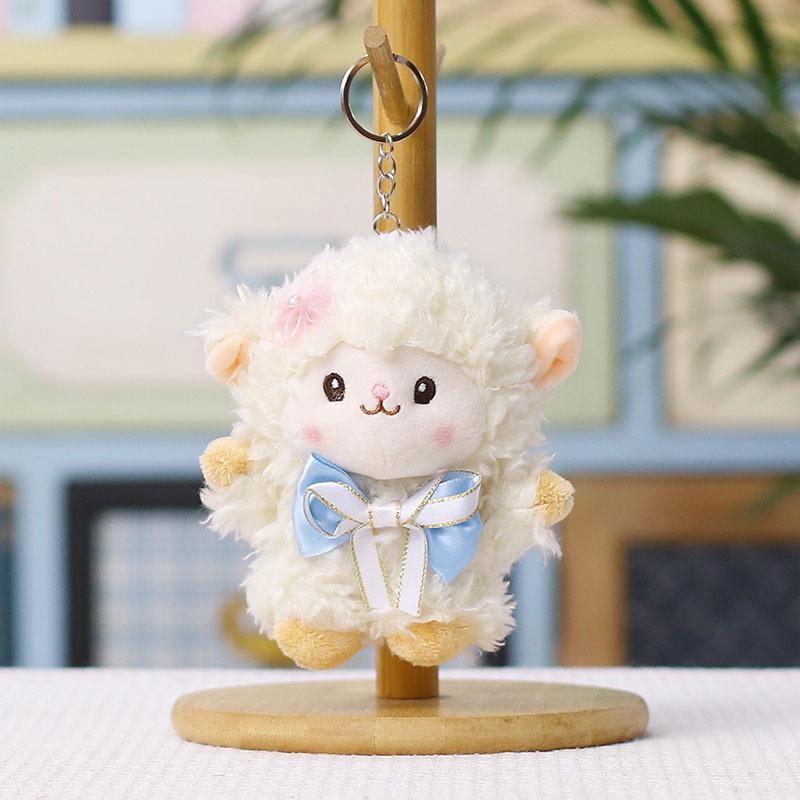 Pecora di peluche regalo per bambini con imbottitura in cotone PP per decorazioni nuziali e ciondolo per borsa