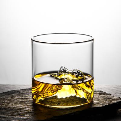 כוס ויסקי בסגנון יפני רדוד שקיפות הר XO גביע יין EDO גואנסאן זכוכית וויסקי אישיות יצירתית