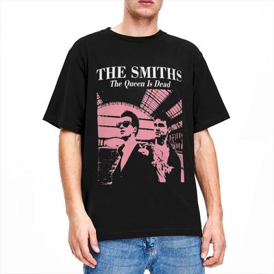 The Smiths Queen Is Dead Merch T-Shirts Herren Damen Freizeit Baumwoll-T-Shirt Rundhals Kurzarm Bedruckte Oberteile