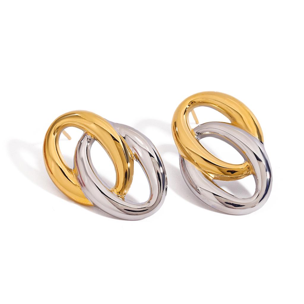 Yori Fashion Stainless Steel Statement Earrings Women Daily Wear Jewelry Pendientes De Acero Inoxidable 2025 NEW