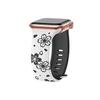 Silicone Band Engraved Floral Strap for Apple Watch 38mm 40mm 41mm 42mm 45mm 46mm 49mm iWatch Series 11 10 9 8 7 6 5 4 3 2 1 Se