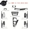 Carbon Fiber For BMW X1 X2 F48 F39 2016- Car Film Interior Stickers Center Console Gear Dashboard Air Door Handle Lift Panel