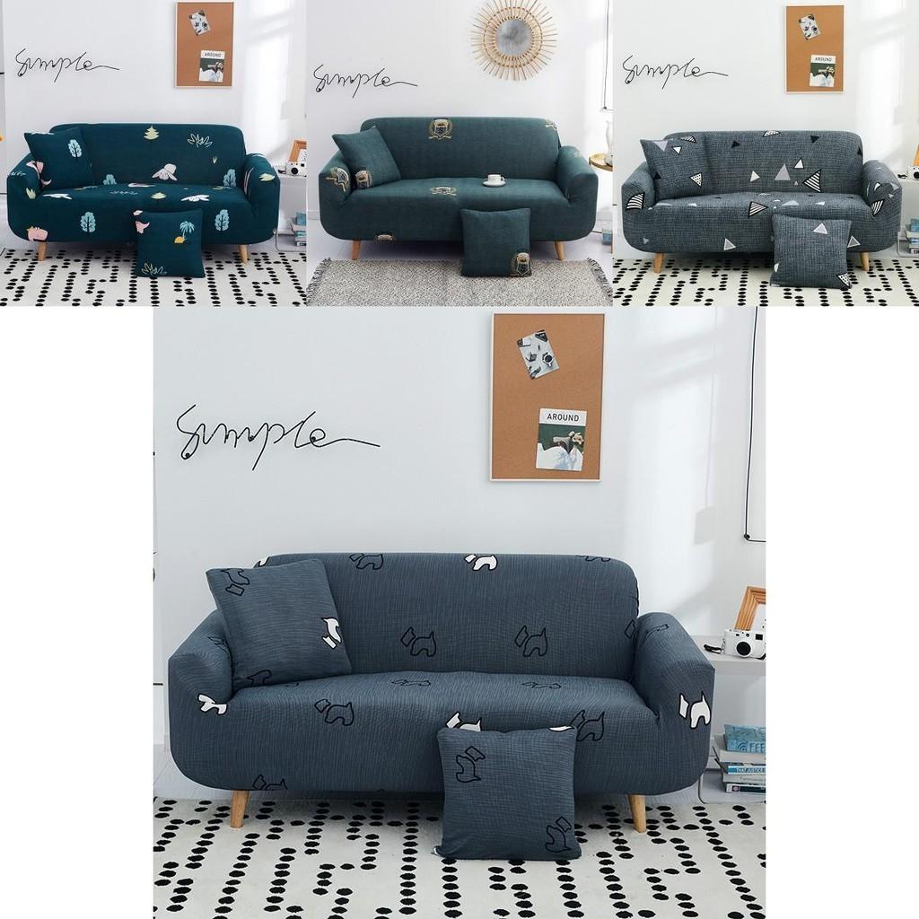 Elegante Geometrische Blumenmuster-Überwürfe für 1/2/3/4-Sitzer-Sofas Mit Knitterarmem Design