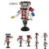 Skibidi Toilet Building Blocks Toy Diy Plastic Abs Construction Set 230 Pieces