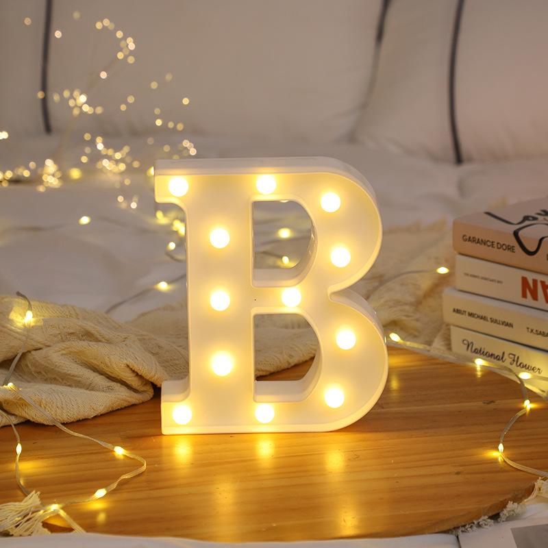 LED Letter and Number Lights for Celebrations and Proposals