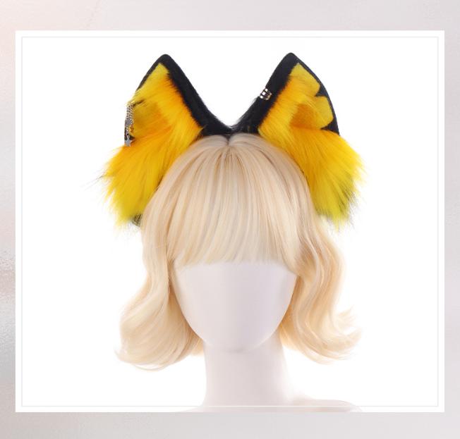 Halloween Headband Cosplay Plush Simulation Ear Headpiece