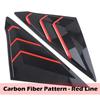 Side Air Vent Window Louver Cover Carbon Fiber Red ABS Cover For Honda Civic 11th 2022+ Sedan