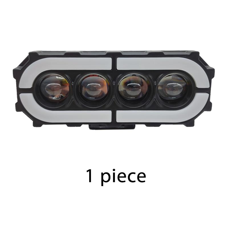 Motorcycle LED Spotlight Driving Lens Fog Lights Hi/Low Beam For Off Road Trucks SUV UTV ATV Auxiliary Spot Work Lights 12V
