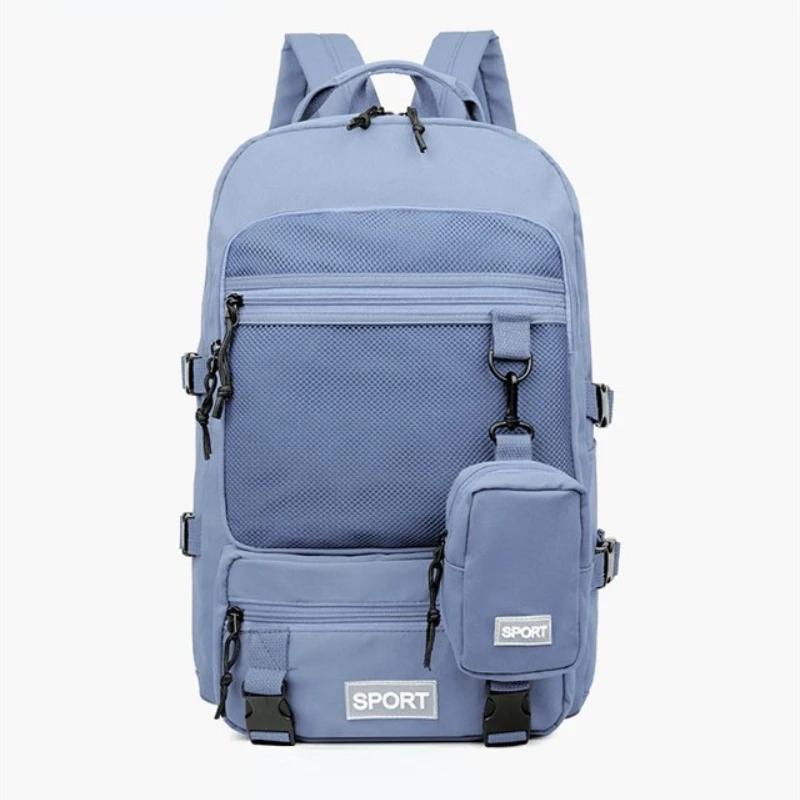Hot Selling Solid Color Multi Kinetic Oxford Women's Backpack 2026 New Business Travel Sports High-capacity Men's Backpack