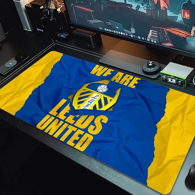 Leeds United Mauspad Großes Gaming-Tischkissen Rutschfestes Laptop-Tablet Großes Mauspade XXL Matte Mini-PC Spielmatte Mit Schlosskante_xia
